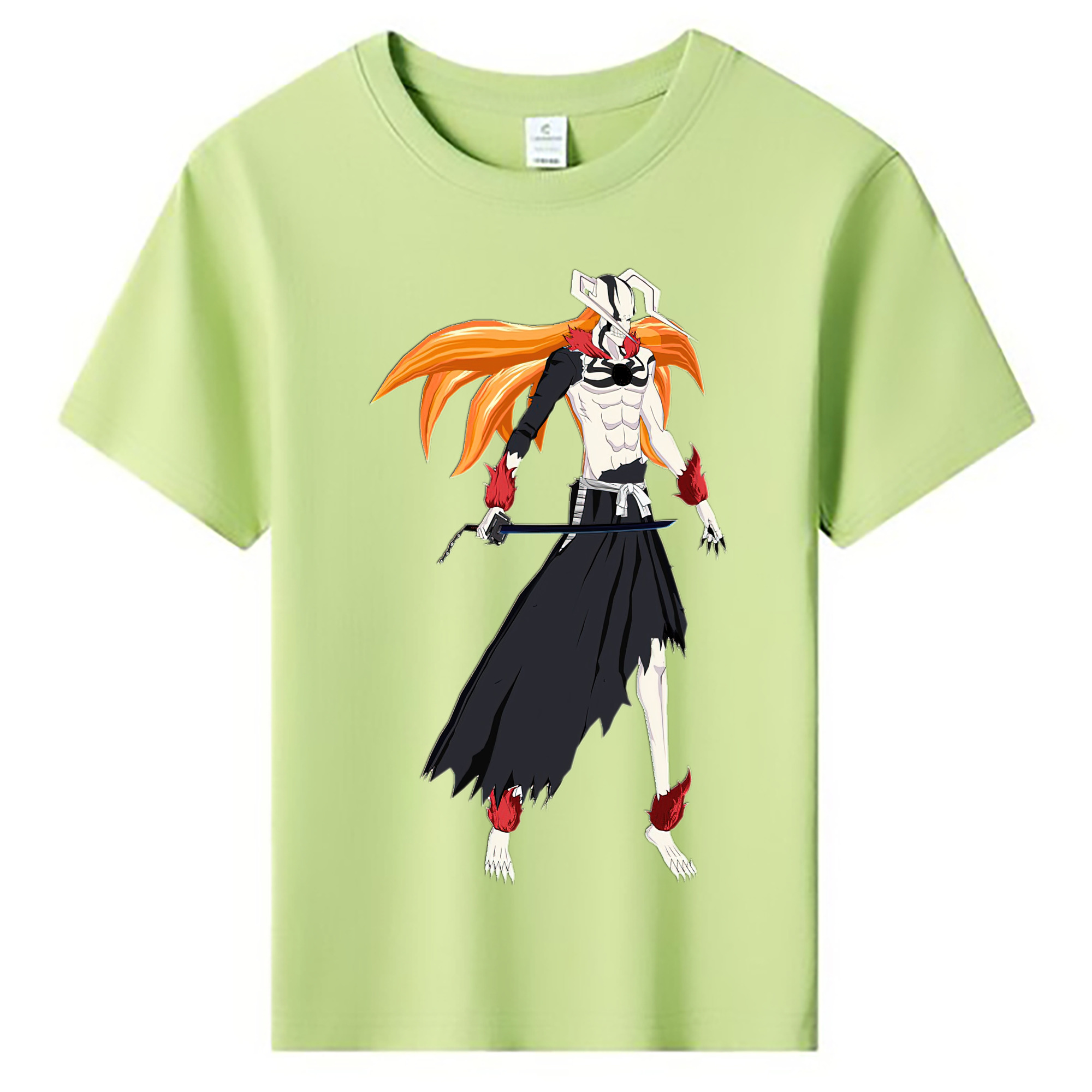 （画像用） ブリーチ 黒崎一護（くろさき いちご）BLEACH Kurosaki Ichigo 綿100％キッズTシャツ（フロントプリント）
